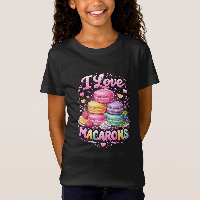 Süße Liebes-Macarons T-Shirt (Vorderseite)