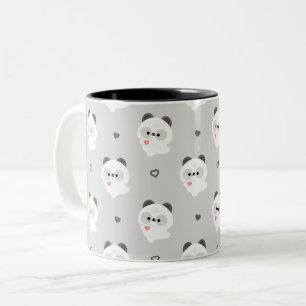Süße Liebes-Panda Zweifarbige Tasse