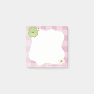 Süße Liebesfrosch-Notizzettel, zurück zur Schule Post-it Klebezettel