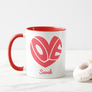 Süße Liebesherz-Kaffeetasse Tasse
