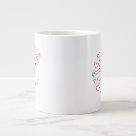 Süße Liebesherzen und Sterne Spezial  Jumbo-Tasse