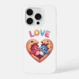 Süße Liebesvögel in einem Herz-Cookie iPhone 15 Pro Hülle