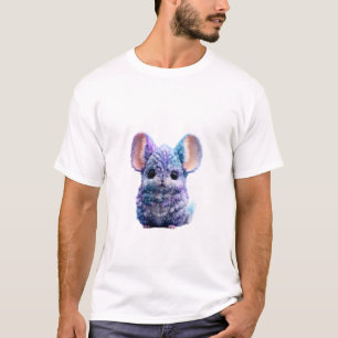 Süße lila flauschige galaktische Chinchilla-Männer T-Shirt