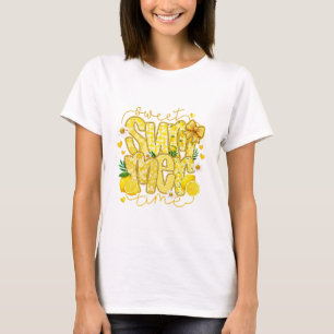 Süße Limette Sommer Gelb Wasserfarbe Zitrone T-Shirt