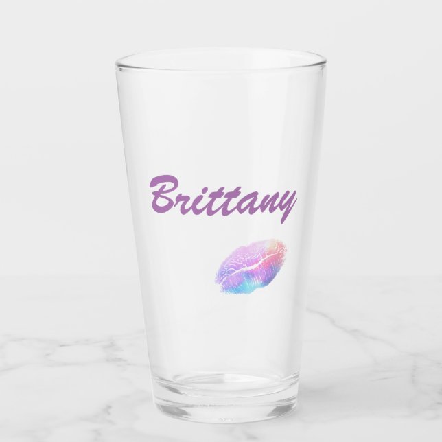 Süsse-Lippen personifizieren Glas (Vorderseite)