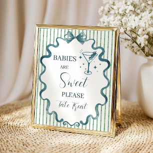 Süße Little Tini One Dessert-Tisch-Baby-Party Poster