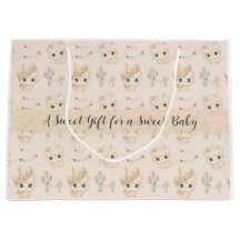 Süße Llama-Fiesta-Muster-Geschenktasche für Baby S