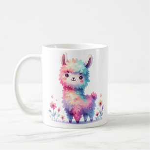 Süße Llama-Illustration Bezaubernde Pastell-Tier-K Kaffeetasse