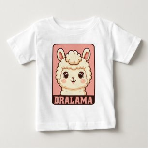 Süße Llama-Illustration T-Shirt-Design Baby T-shirt