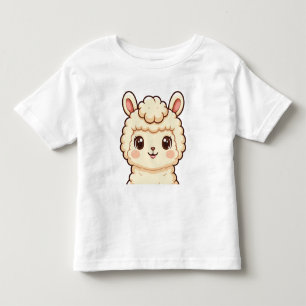 Süße Llama-Illustration T-Shirt-Design Kleinkind T-shirt