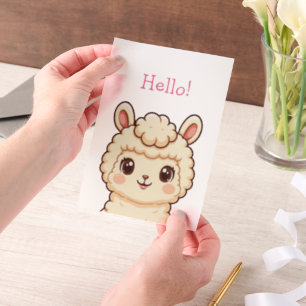 Süße Llama-Illustrationsdesign