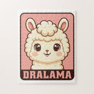 Süße Llama-Illustrationsdesign