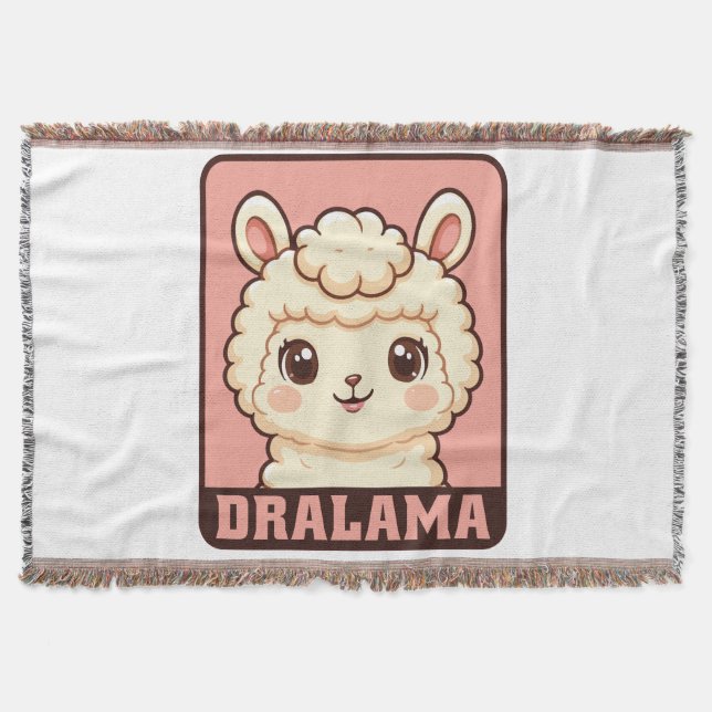 Süße Llama-Illustrationsdesign Decke (Vorderseite)