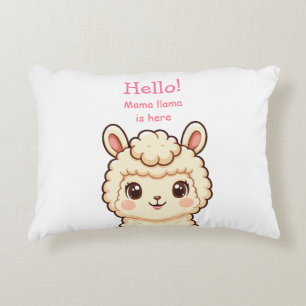 Süße Llama-Illustrationsdesign Dekokissen