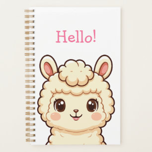Süße Llama-Illustrationsdesign Planer