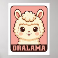 Süße Llama-Illustrationsdesign