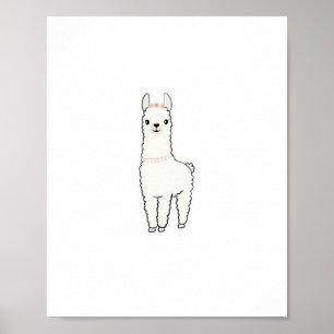 Süße Llama-Themen Poster