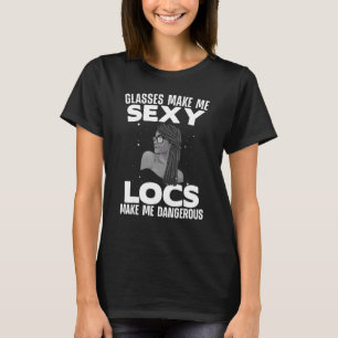 Süße Locs für schwarze Frauen Mädchen Afro-Frisur T-Shirt