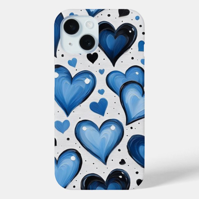 Süße Love Pattern iPhone Hülle (Rückseite)