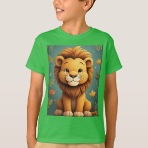 Süße Löwen-Kinderzimmer-Dschungel-Tier-Kinderzimme T-Shirt