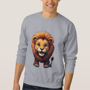 Süße Löwen-Kinderzimmer-Wandkunst Dschungel-Tier Sweatshirt