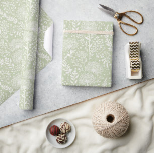 Süße Löwenzahn Neutral - Sanftes Oliven Grün Geschenkpapier