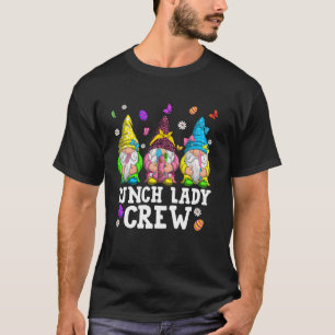Süße Lunch-Lady-Crew-Gnome & Ostereier Ostern D T-Shirt