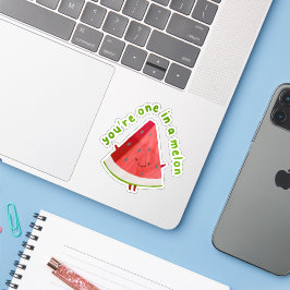 Süße Lustige Eins-in-einer-Wassermelone-Wassermelo Aufkleber