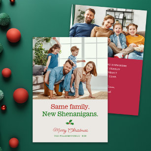 Süße lustige Familienscherze Foto Weihnachten