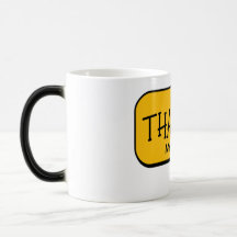Süße lustige gelbe Dankeschön-Tasse