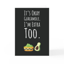 Süße Lustige Guacamole Karten Guac Humor Avocado