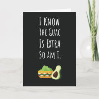 Süße Lustige Guacamole Karten Mexikanische Avocado