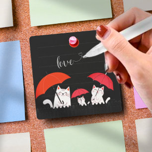 Süße Lustige Katze Post-it-Notizen minimalistische Post-it Klebezettel