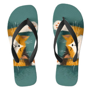 Süße lustige Katzenschlaf Flip Flops