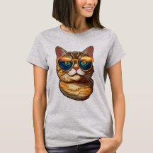 Süße lustige Kitty-Katze trägt Sonnenbrille Katzen