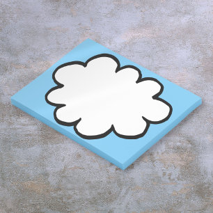 Süße Lustige Moderne Einfache Gedanke Wolke Post-it Klebezettel