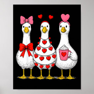 Süße Lustige Nur Eine Liebe Gans Entenliebhaber Va Poster