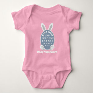 Süße lustige personalisierte Ostern Baby Mädchen  Strampler