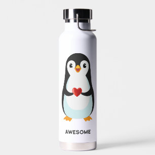 Süße lustige Pinguin-Cartoonfigur Trinkflasche