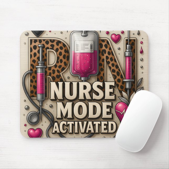 Süße/Lustige RN-Krankenschwester Mousepad (Mit Mouse)