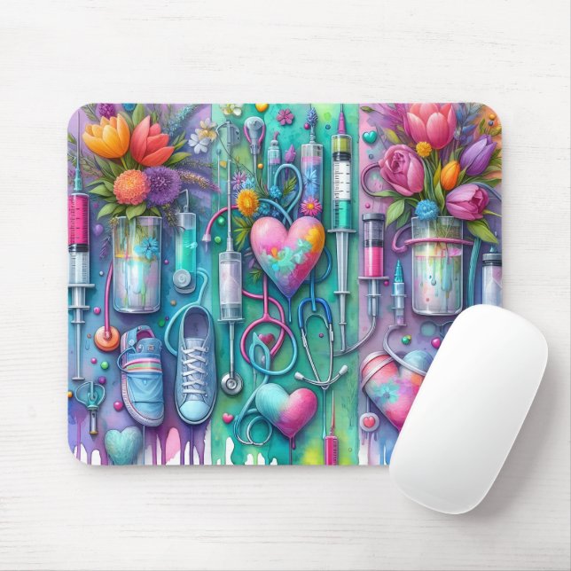 Süße/Lustige RN-Krankenschwester Mousepad (Mit Mouse)
