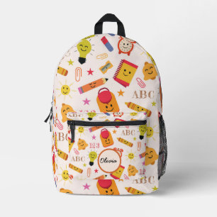 Süße lustige Schulmaterialien mit individuellem Na Bedruckter Rucksack