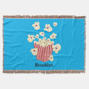 Süße lustige springende Popcorn-Cartoonfiguren Decke