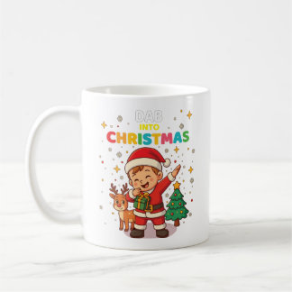 Süße lustige Weihnachtsmann-Kind-Dabbing-Weihnacht Kaffeetasse