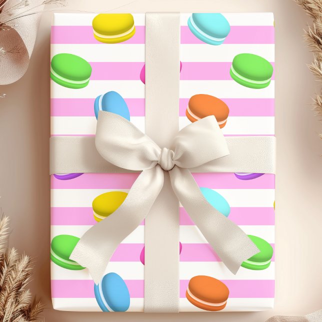 Süße Macaroon-Regenbogen-Backen Geschenkpapier (Von Creator hochgeladen)