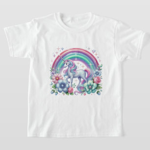 Süße Mädchen Einhorn Liebhaber T-Shirt