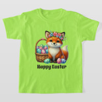 Süße Mädchen Frohe Ostern Fuchs