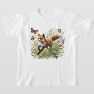 Süße Mädchen Fuchs Liebhaber T-Shirt