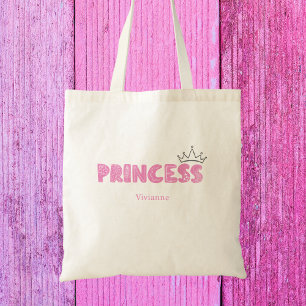 Süße Mädchenhaft Rosa Prinzessin Kinder Tragetasche