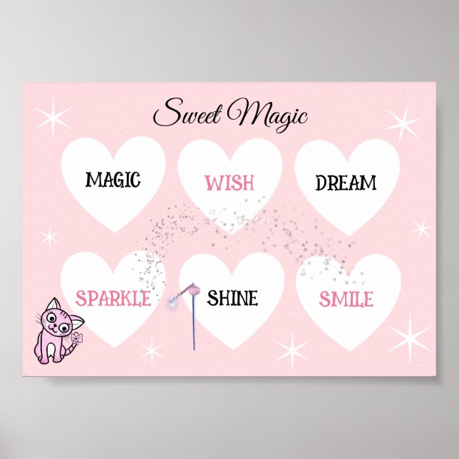 Süße Magie-Kitty  Poster (Vorne)